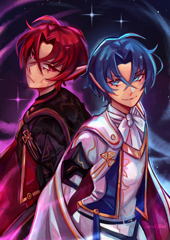 Fell and Divine Alear- half body render